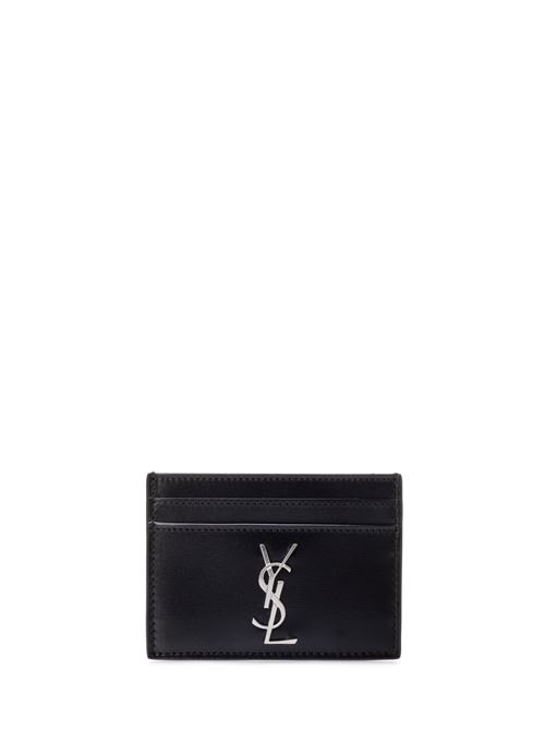 Leather card case SAINT LAURENT | 4856310SX0E1000